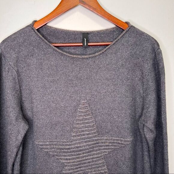 Soya Concept Grey Star Sweater Size XL - Picture 2 of 8